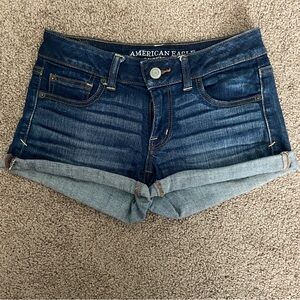 American Eagle Cuffed Super Stretch Jean Shorts